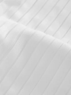 Next White Slim Fit Occasion Pleated Bib Double Cuff Dress Shirt Online