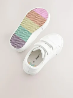Next Standard Fit (F) Chunky Trainers With Touch Fastening White Outlet