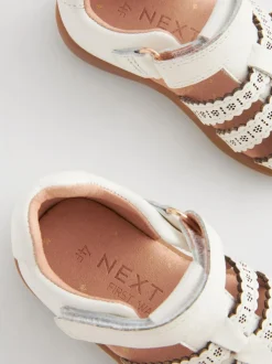 Next Standard Fit (F) First Walker Fisherman Shoes White Outlet