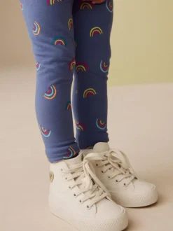 Next White Standard Fit (F) High Top Trainers Outlet