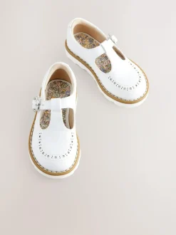 Next Standard Fit (F) T-Bar Shoes White Hot