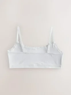 Next White Strappy Crop Tops 3 Pack (5-16yrs) Clearance