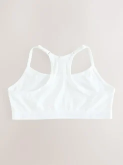 Next Strappy Racer Back Crop Tops 3 Pack (5-16yrs) White Discount