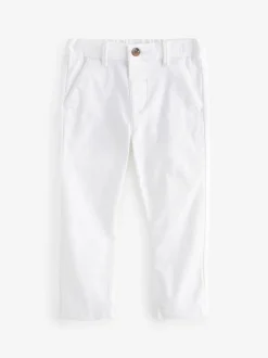 Next White Stretch Chino Trousers (3mths-7yrs) Best