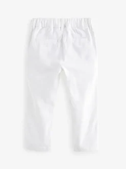 Next White Stretch Chino Trousers (3mths-7yrs) Best