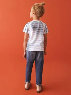 Next White Stripe T-Shirt (3-16yrs) Clearance
