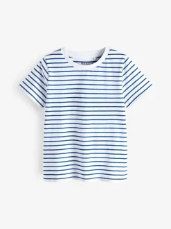 Next White Stripe T-Shirt (3-16yrs) Clearance