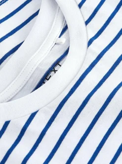 Next White Stripe T-Shirt (3-16yrs) Clearance