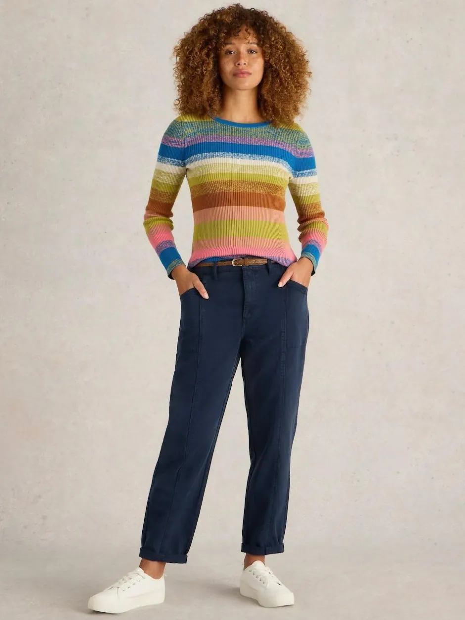 White Stuff Thea Trousers Blue Outlet