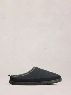 White Stuff Grey Nylon Puffer Mule Online