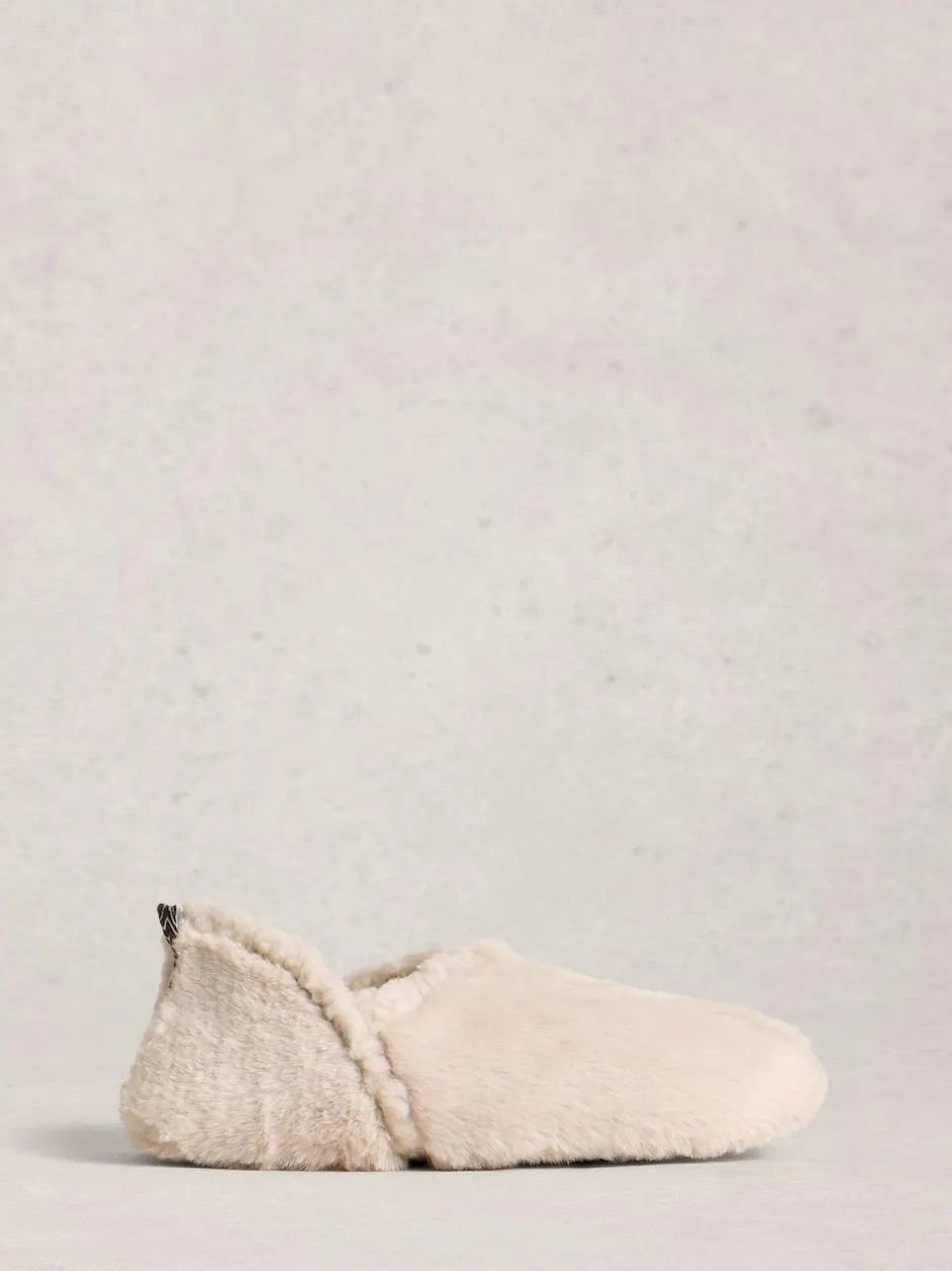 White Stuff Reya Closed Back Slippers Natural Clearance
