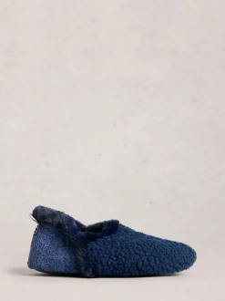 White Stuff Reya Closed Back Slippers Navy Hot