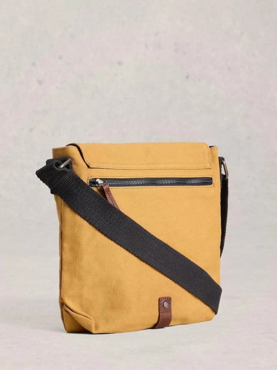 White Stuff Charlie Canvas Cross-Body Bag Yellow Discount