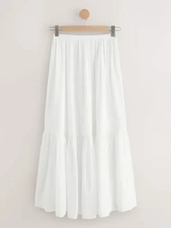 Next White Summer Maxi Skirt Sale