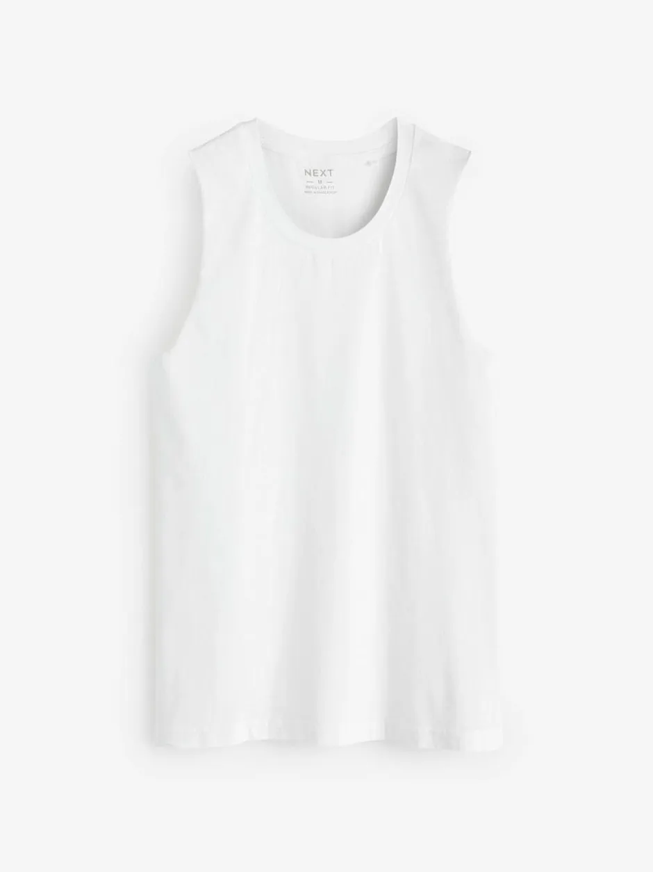 Next Tank Top Vest White Clearance