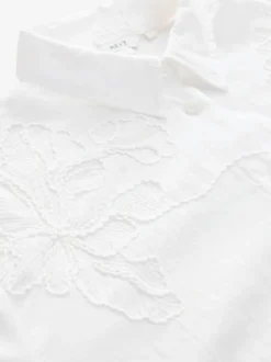 Next Textured Cornelli Cover-Up Shirt White Sale