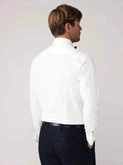 Next Slim Fit Single Cuff Shirt And Bow Tie Pack White Textured/Black Bow Tie Discount