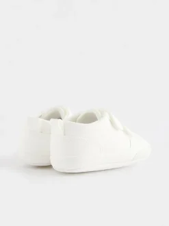 Next White Touch Fastening Baby Trainers (0-2mths) Discount