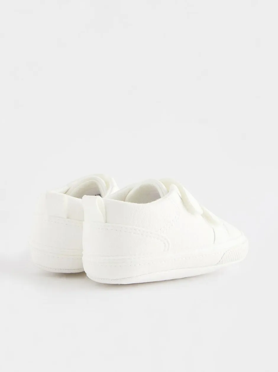 Next White Touch Fastening Baby Trainers (0-2mths) Discount