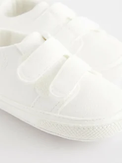 Next White Touch Fastening Baby Trainers (0-2mths) Discount