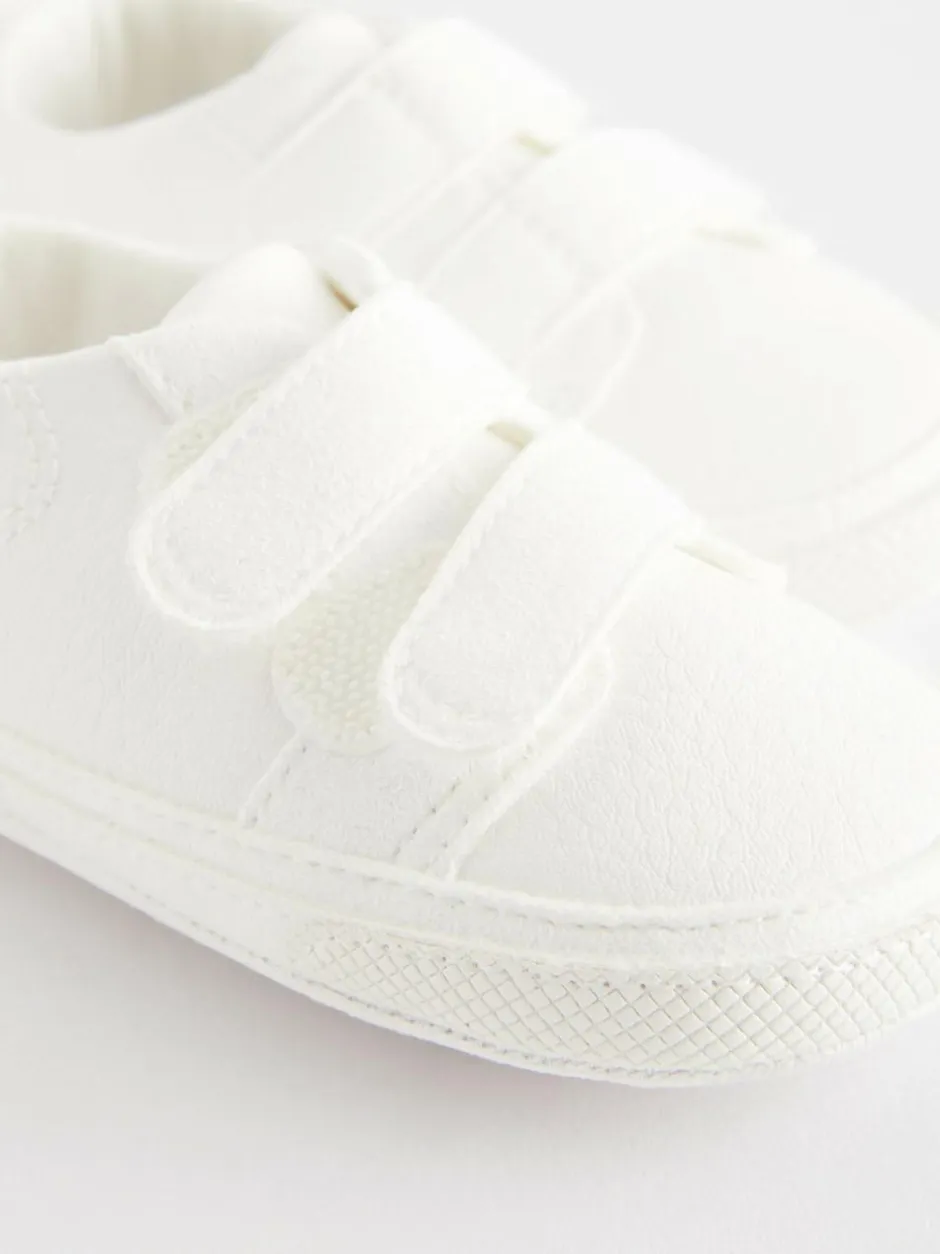 Next White Touch Fastening Baby Trainers (0-2mths) Discount