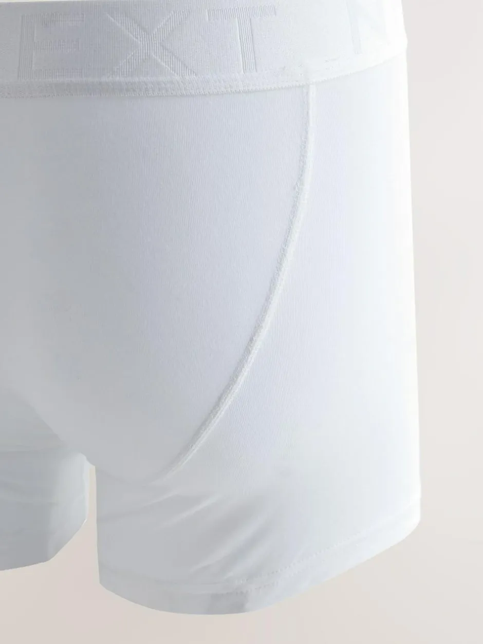 Next White Trunks Boxers 5 Pack New