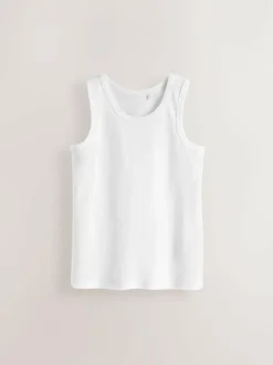 Next White Vests 5 Pack (1.5-16yrs) Best