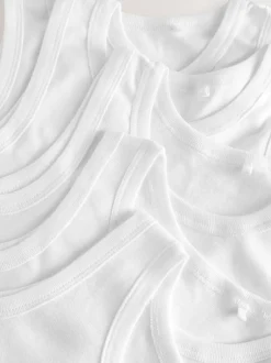 Next White Vests 5 Pack (1.5-16yrs) Best