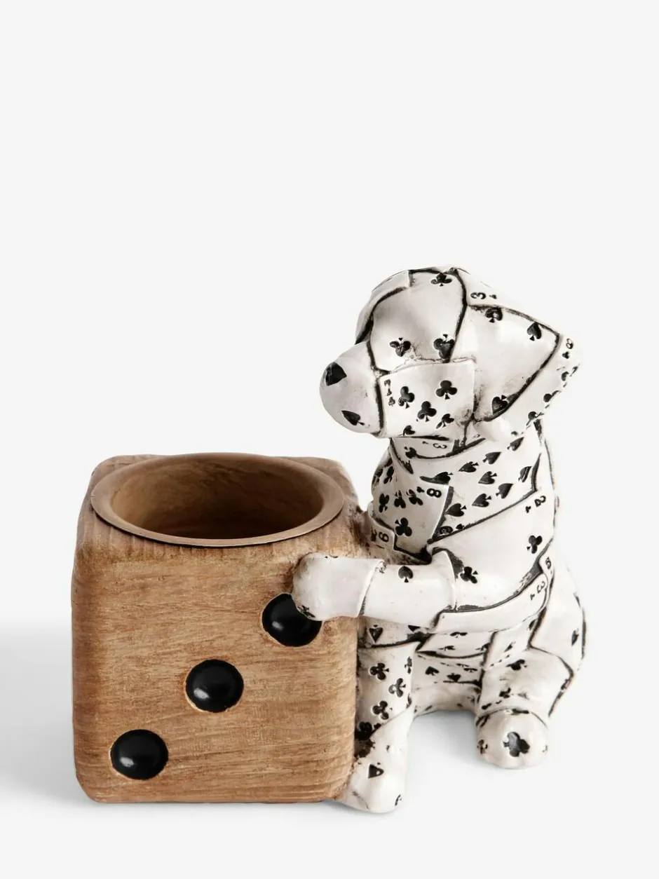 Next White/Black Ace the Dalmatian Bronx Tea Light Holder Outlet