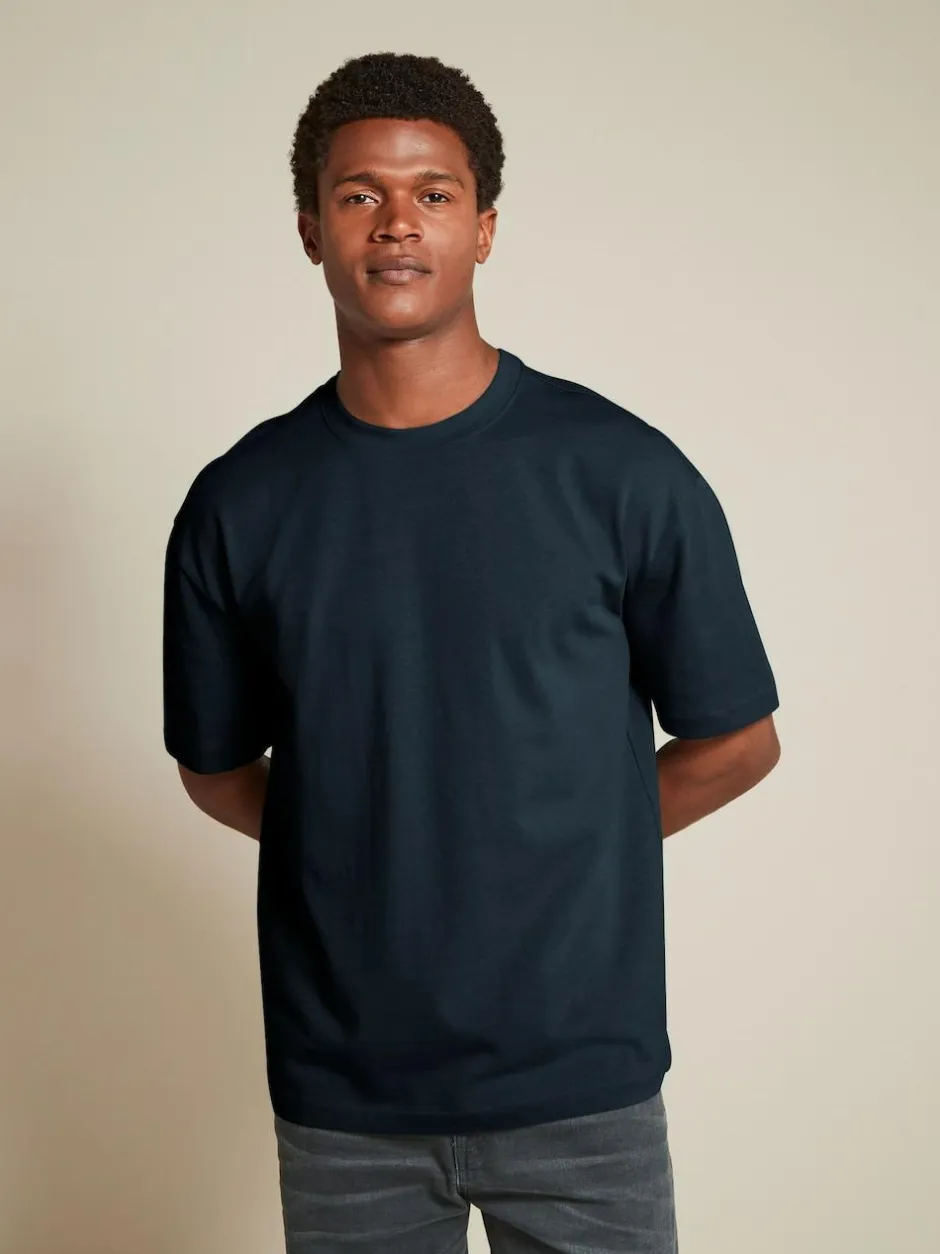 Next White/Black/Navy Relaxed Fit Heavyweight T-Shirts 3 Pack Hot