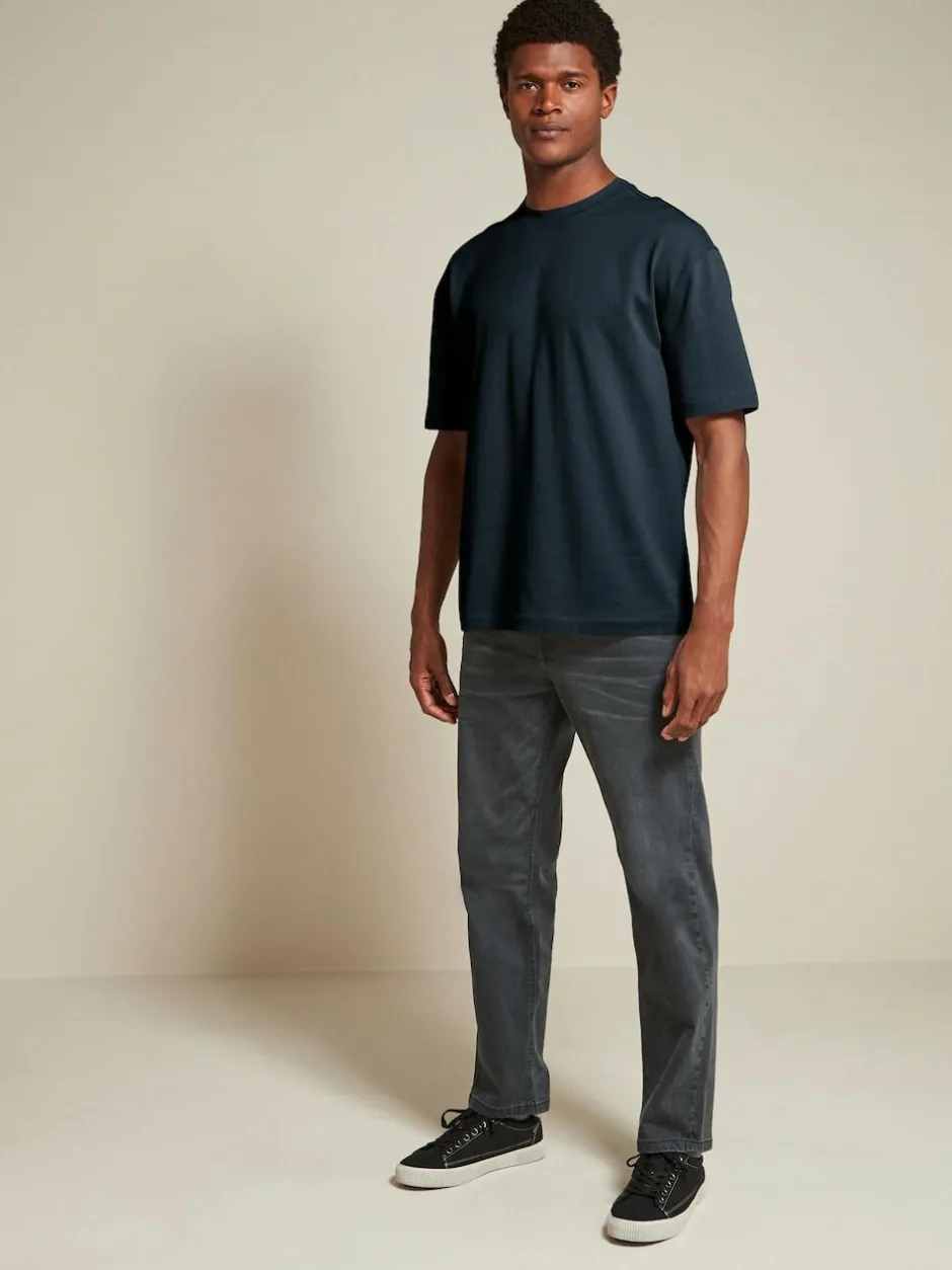 Next White/Black/Navy Relaxed Fit Heavyweight T-Shirts 3 Pack Hot
