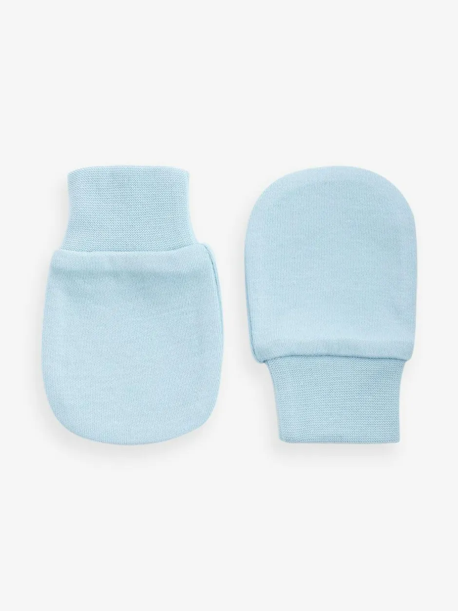 Next White/Blue Baby Scratch Mitts 3 Pack Discount