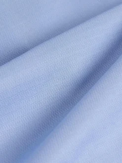 Next Slim Fit Easy Care Textured Single Cuff Smart Shirts 3 Pack White/Blue New