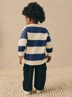 Next White/Blue Stripe Bluey Crew Neck Cotton Sweatshirt (12mths-8yrs) Best