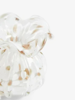 Next Mini Confetti Glass Flower Vase White/Gold Clearance