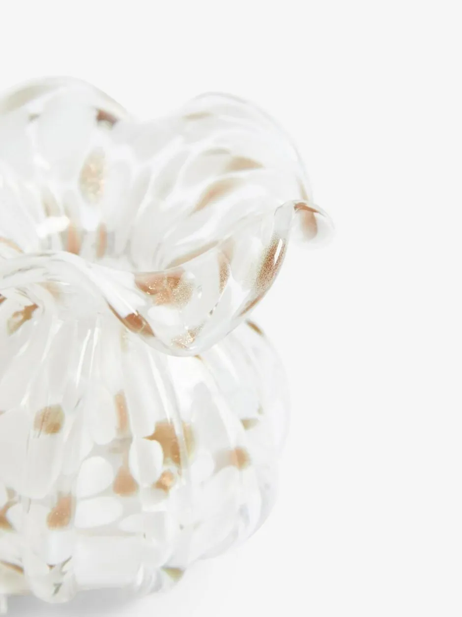 Next Mini Confetti Glass Flower Vase White/Gold Clearance