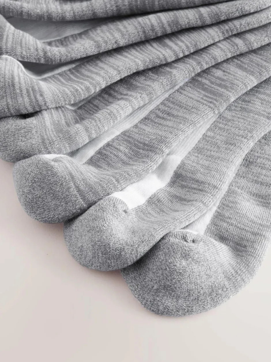Next 10 Pack Cushioned Trainers Socks White/Greys Sale