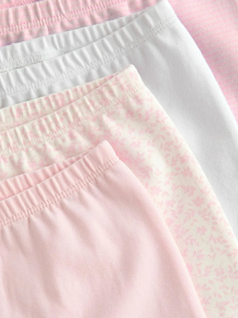 Next White/Pink Baby Leggings 4 Pack (0mths-2yrs) Best