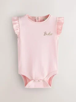 Baker by Ted Baker White/Pink Frill Bodysuits 2 Pack Discount