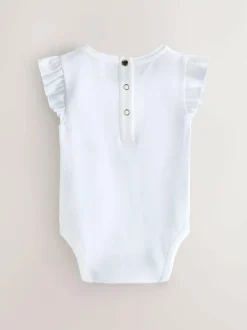 Baker by Ted Baker White/Pink Frill Bodysuits 2 Pack Discount