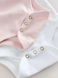 Baker by Ted Baker White/Pink Frill Bodysuits 2 Pack Discount