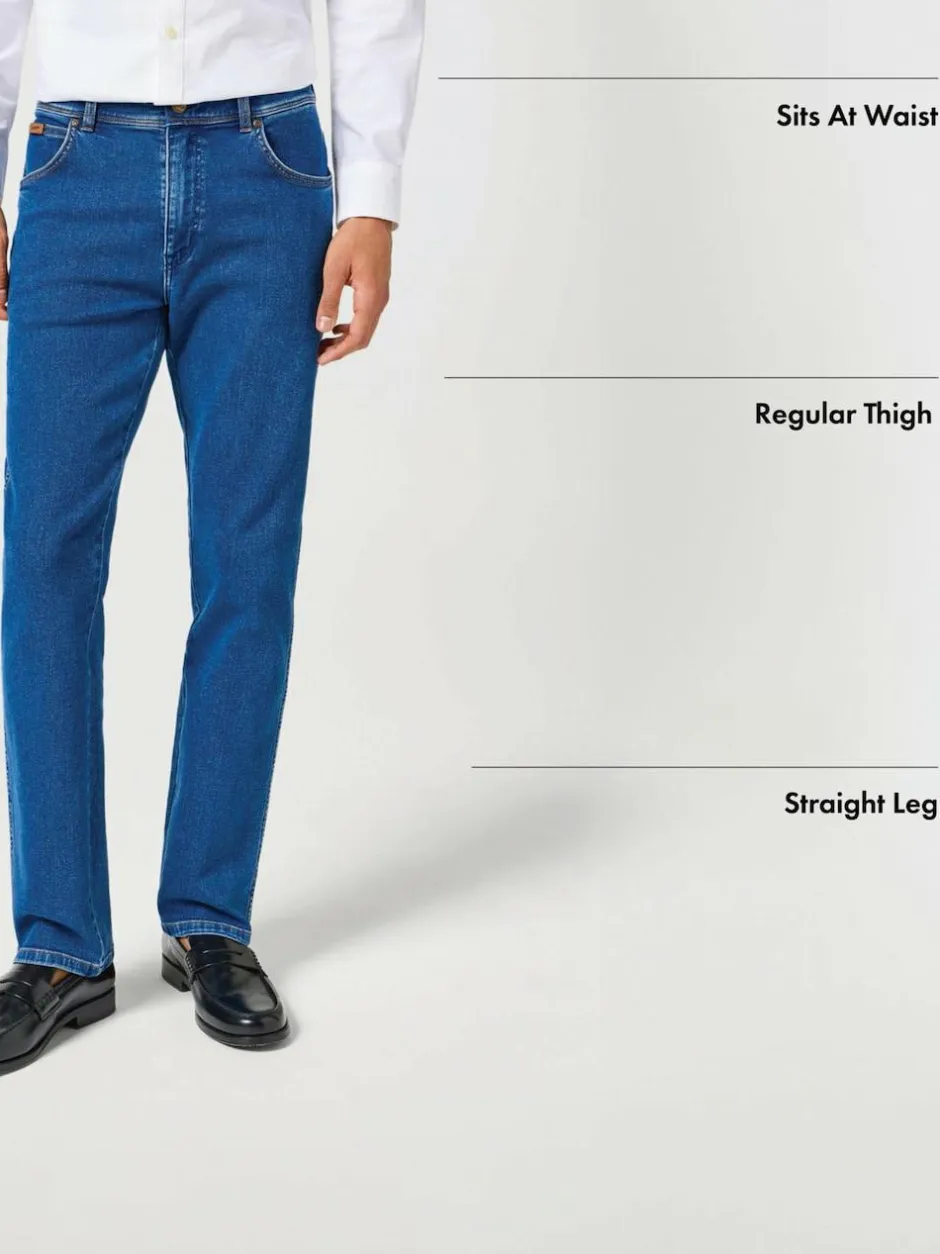 Wrangler Black Straight Fit Texas Authentic Jeans Outlet