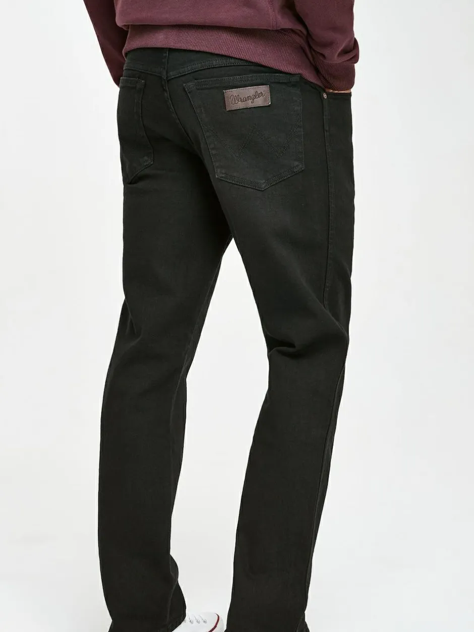 Wrangler Black Straight Fit Texas Authentic Jeans Outlet