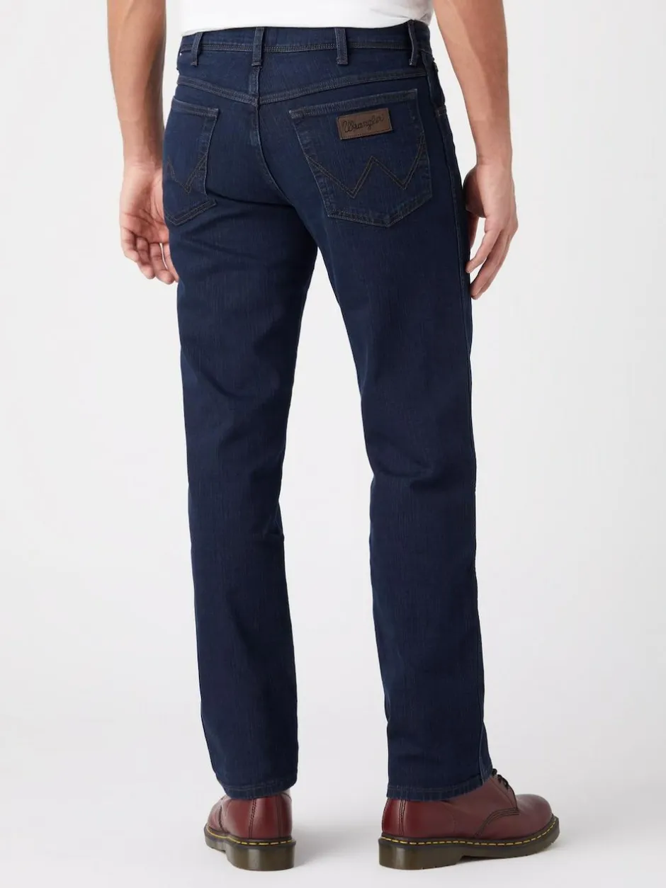 Wrangler Blue Black Straight Fit Texas Authentic Jeans Online