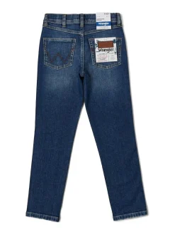Wrangler Straight Fit Boys Jeans Blue Chrome Online