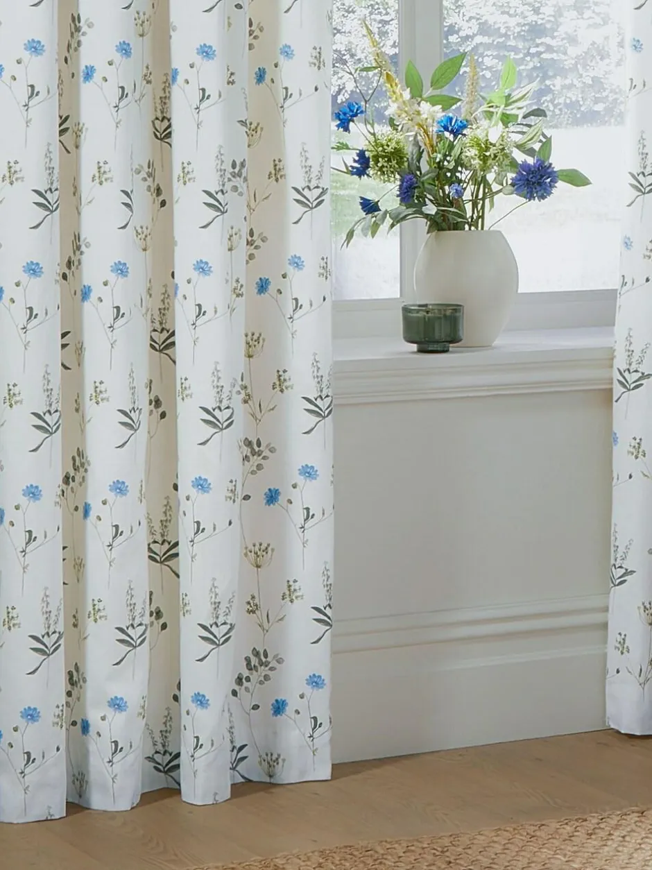 Wylder White Meadow Pencil Pleat Curtains Best