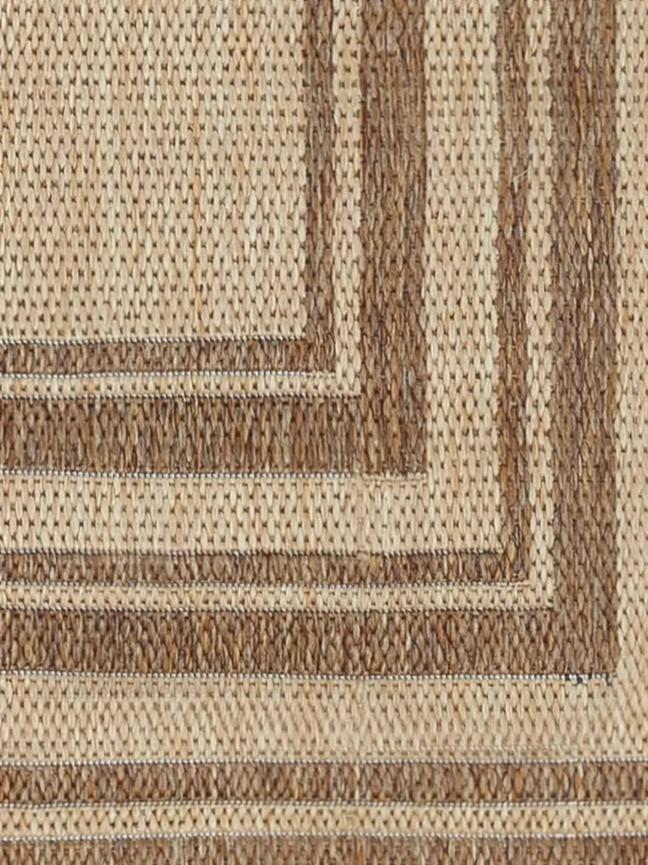 Yard Natural Camber Jute Effect Indoor/Outdoor Washable Rug Sale