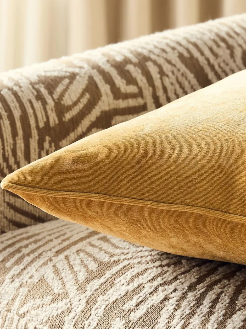 Next Yellow 45 x 45cm Soft Velour Cushion Sale