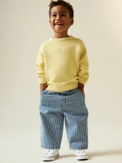 Next Chenille Knitted Crew Neck Jumper (3mths-7yrs) Yellow Online