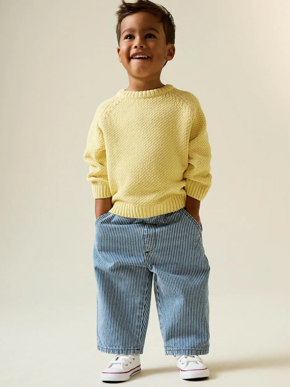 Next Chenille Knitted Crew Neck Jumper (3mths-7yrs) Yellow Online